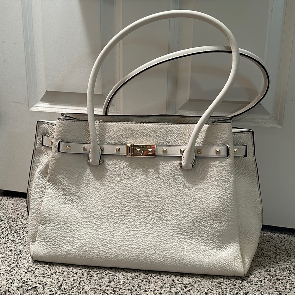 Michael Kors White Large Purse